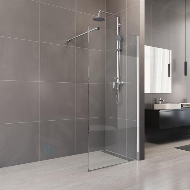 Mereo Novea - Sprchová stěna Walk-In 90x200 cm, chrom/čiré sklo CK10602H