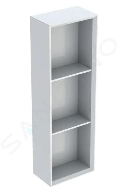 Geberit iCon - Mobiletto laterale 23x70x13 cm, aperto, bianco lucido 502.320.01.1