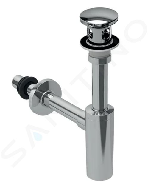 Geberit Accessoires - Siphon de desing avec vidage, chrome 151.021.21.1