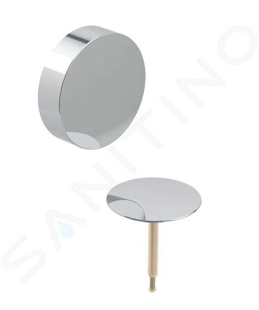 Geberit Accessori - Set di completamento per vasca da bagno, con comando girevole, d52, cromo lucido 150.281.21.1