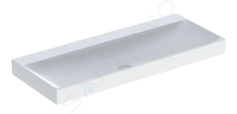 Geberit ONE - Umyvadlo 120x48x14 cm, bez přepadu, bez otvoru pro baterii, KeraTect, bílá 505.021.01.5