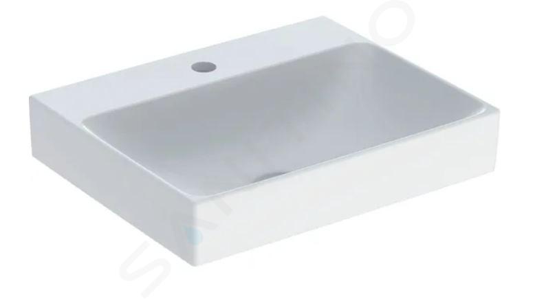 Geberit ONE - Lavabo 500x400x140 mm, sin rebosadero, con orificio para grifo, KeraTect, blanco 505.020.01.6