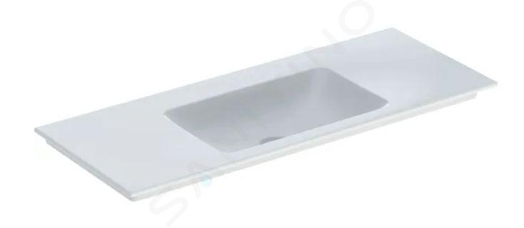 Geberit ONE - Lavabo da mobile 1200x480x140 mm, senza troppopieno, senza foro per miscelatore, KeraTect, bianco 505.011.01.5