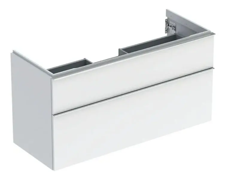 Geberit iCon - Meuble sous lavabo 1184x615x476 mm, 2 tiroirs, blanc brillant 502.306.01.2