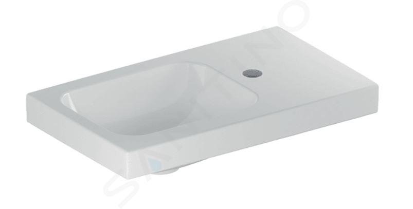 Geberit iCon - Lavamani 530x310x130 mm, senza troppopieno, foro per miscelatore a dx, bianco 501.832.00.1