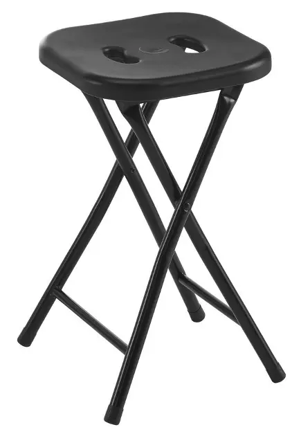 Sapho Gedy Bathroom accessories - Bathroom stool, 26x46x26 cm, black CO7614