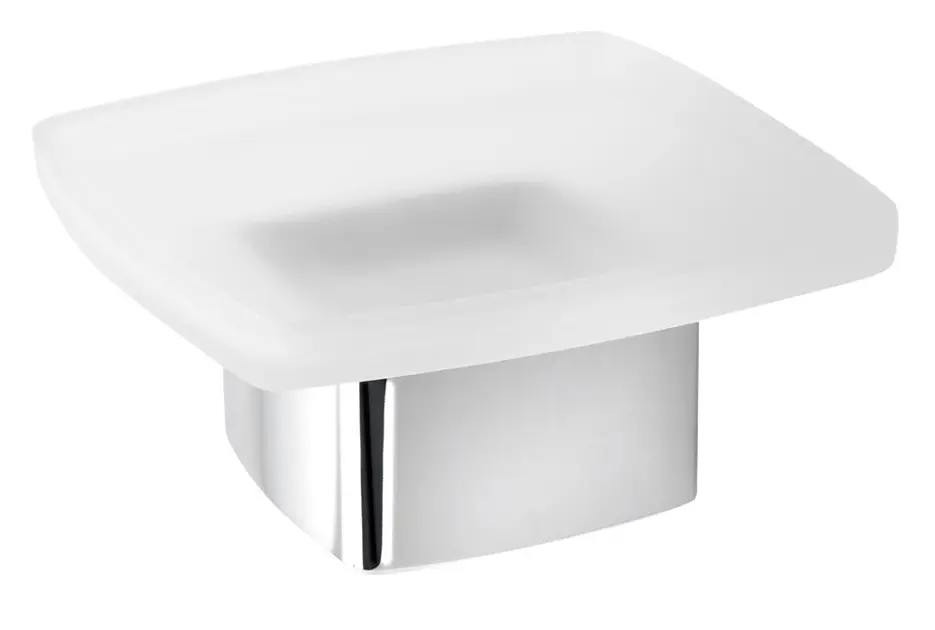 Sapho Accesorios de baño Gedy - Dispensador de jabón Lounge,de pie, cristal esmerilado/cromo 545113