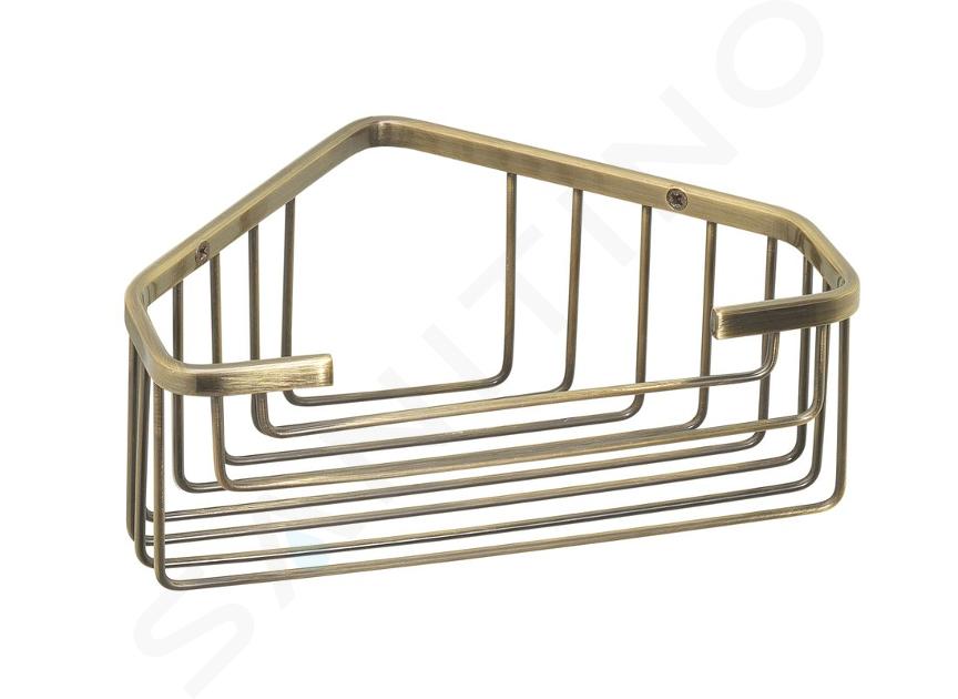 GEDY 2483-44 Smart rohová polica do sprchy, 20 x 8 x 15,1 cm, bronz