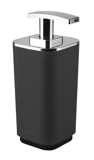 Sapho Gedy Seventy - Seifenspender zum Aufstellen, schwarz/chrom 638214