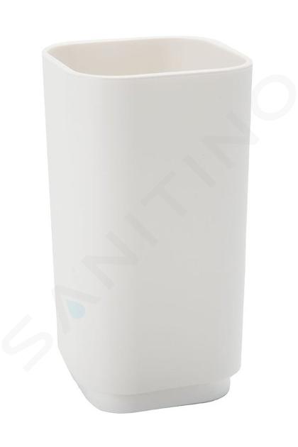 Sapho Gedy Seventy - Vaso para cepillos de dientes y pasta dentífrica, blanco 639822