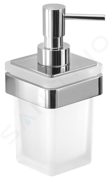 Sapho Gedy Samoa - Zeepdispenser met houder, mat glas/chroom A88113