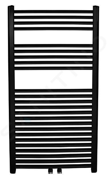 Novaservis Radiatoren - Badkamer radiator recht 120 cm, mat zwart 600/1200/RS,5