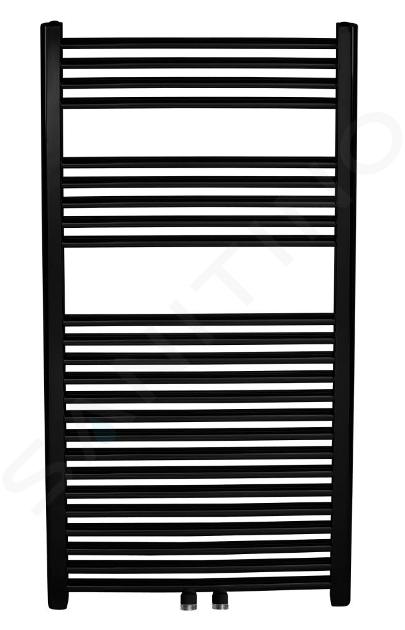 Novaservis Radiatoren - Badkamer radiator recht 180 cm, mat zwart 600/1800/RS,5