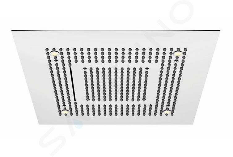 Steinberg 390 - Pălărie de duș, 600x600 mm, 3 jeturi, iluminare LED, oțel 390 6620