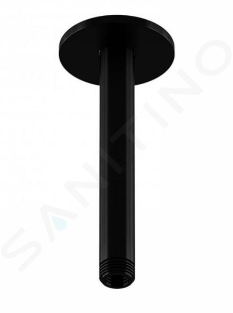 Steinberg 100 - Bras de douche au plafond, 12 cm, noir mat 100 1571 S