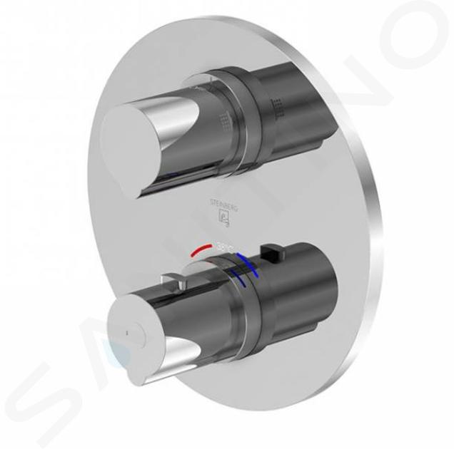 Steinberg 100 - Unterputz-Thermostatarmatur, für 2 Verbraucher, verchromt 100 4133 3