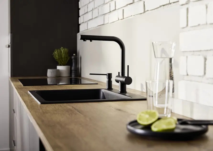 Robinet D'évier De Cuisine BLANCO Fontas-S II En Silgranite Anthracite - Bec Extractible 3 En 1 Avec Eau Filtrée Et Mélangée - 3