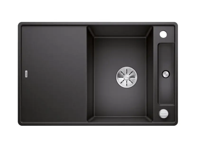 Blanco Axia III 45 - Chiuvetă silgranit, 77x50 cm, cu accesorii, In Fino, antracit 523193