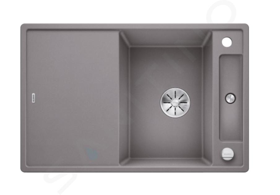 Blanco Axia III 45 - Silgranitspüle, 780x510 mm, mit Zubehör, InFino, Aluminium 523175