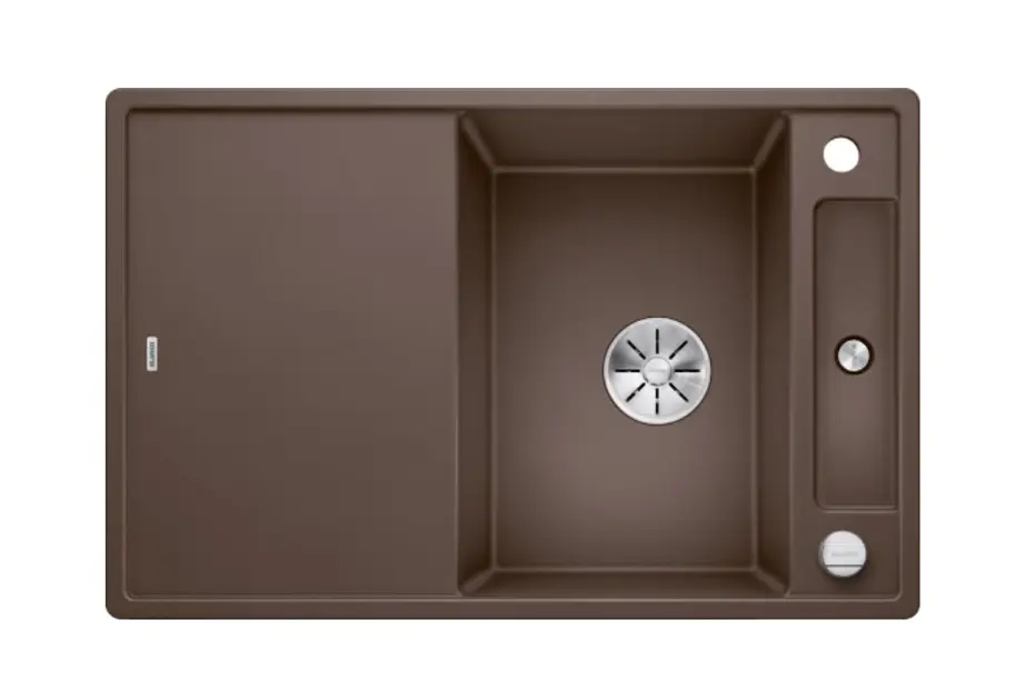 Blanco Axia III 45 - Chiuvetă silgranit, 78x51 cm, cu accesorii, In Fino, cafea 523182