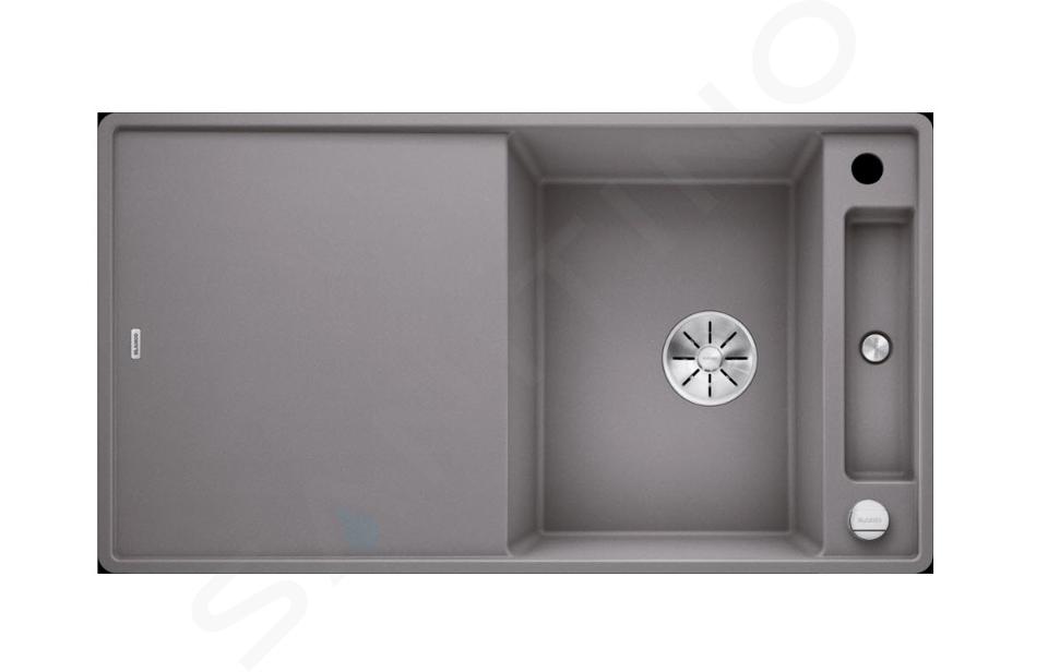 Blanco Axia III 5 - Silgranitspüle, 91x50 cm, mit Zubehör, InFino, Aluminium 523233