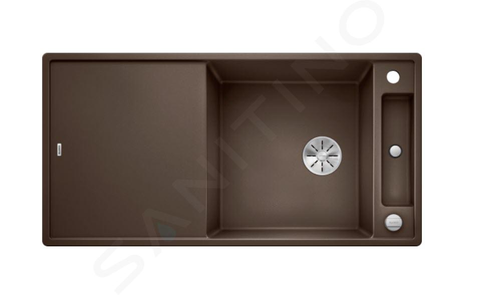 Blanco Axia III XL 6 - Chiuvetă silgranit, 100x51 cm, cu accesorii, In Fino, cafea 523509