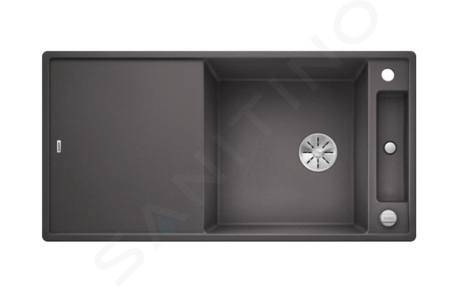 Blanco Axia III XL 6 - Chiuvetă silgranit, 100x51 cm, cu accesorii, In Fino, stâncă cenușie 523511