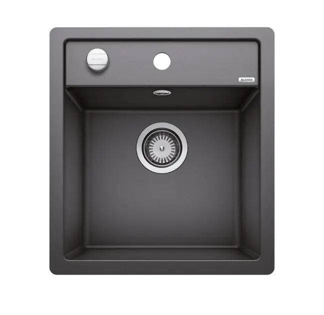 Blanco Dalago 45 - Silgranitový dřez, 46x50 cm, s ovládáním odtoku, antracit 517166