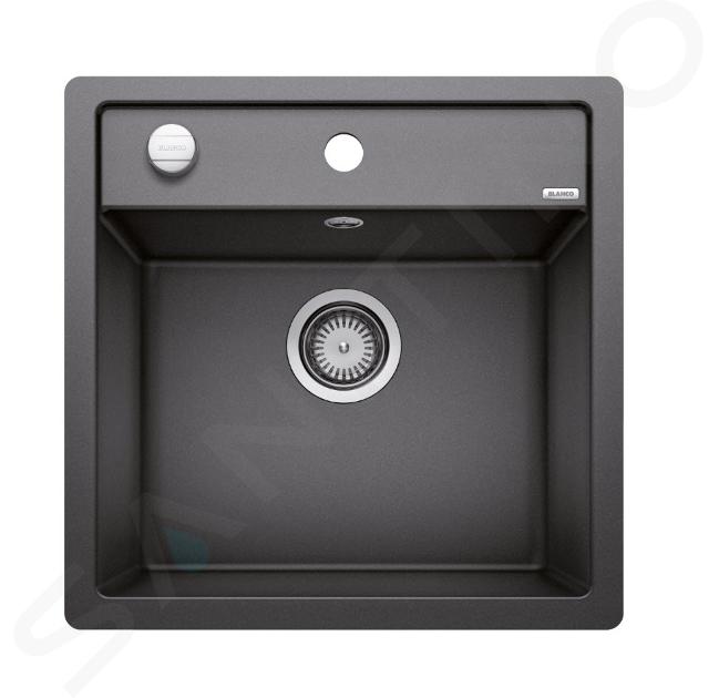 Blanco Dalago 5 - Chiuvetă silgranit, 51x50 cm, cu control scurgere, antracit 518530