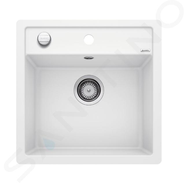 Blanco Dalago 5 - Chiuvetă silgranit, 51x50 cm, cu control scurgere, alb 518532