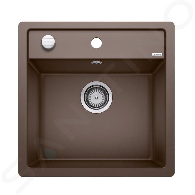 Blanco Dalago 5 - Chiuvetă silgranit, 51x50 cm, cu control scurgere, cafea 518536