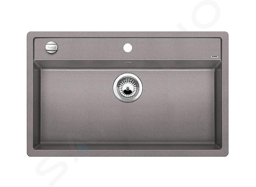Blanco Dalago 8 - Silgranitový drez, 815x510 mm, s ovládaním odtoku, alumínium 516630