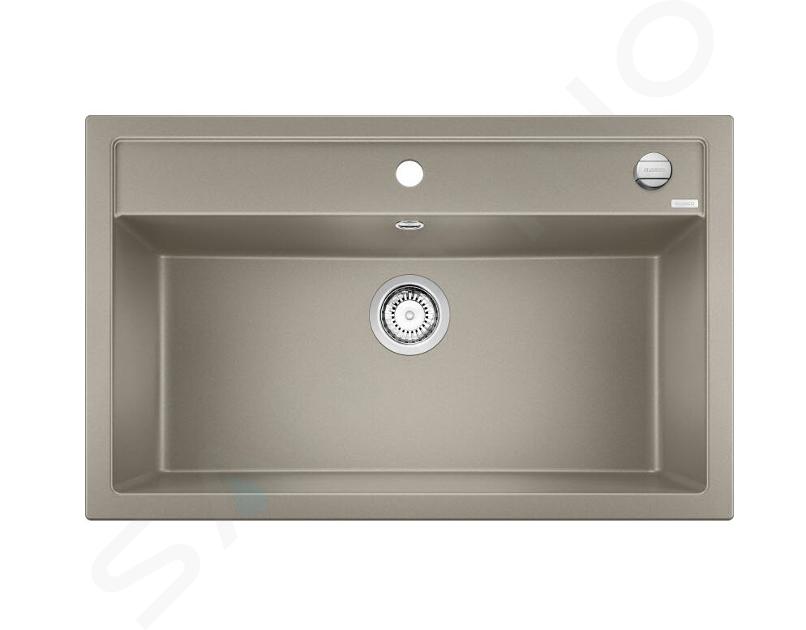 Blanco Dalago 8 - Fregadero de silgranite, 815x510 mm, con control de desagüe, tartufo 517323