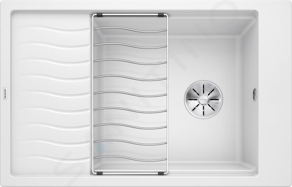Blanco Elon XL 6 - Fregadero de silgranite, 78x50 cm, con accesorios, InFino, blanco 524838