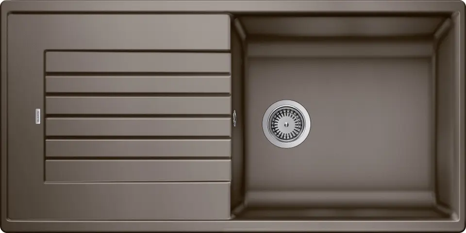Blanco Zia XL 6 - Lavello in silgranit, 100x50 cm, con comando di scarico, caffé 517567
