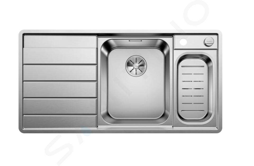 Blanco Axis III - Fregadero, 100x51 cm, con accesorios, InFino, acero inoxidable 522104