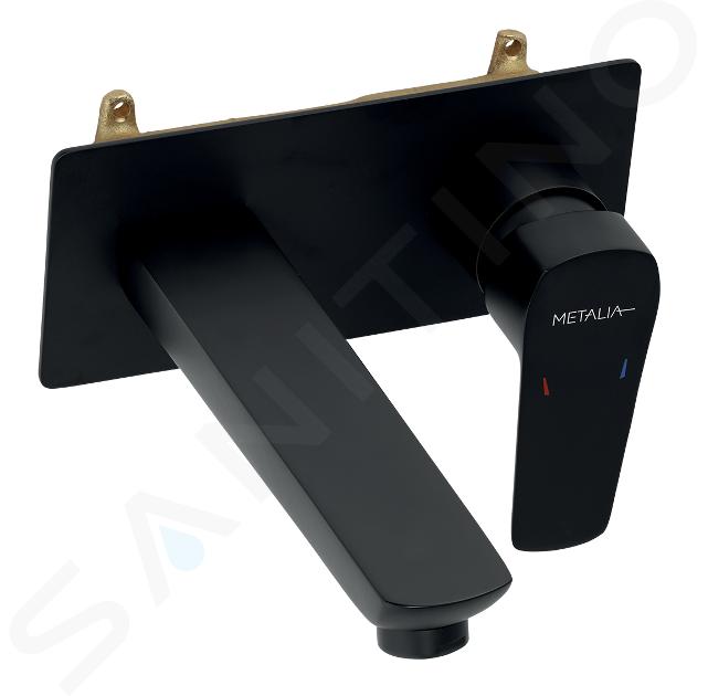 Novaservis Metalia 58 - Miscelatore da incasso per lavabo, corpo incluso, nero 58200,5