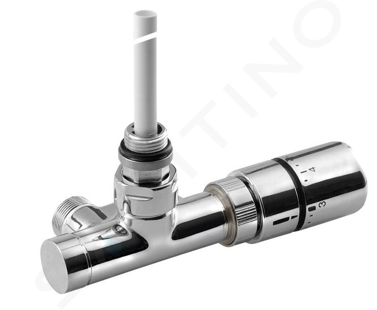 Sapho Mono One - Pripojovacia súprava ventilov termostatická, jednobodová, rozstup 40 mm, chróm CP2050S