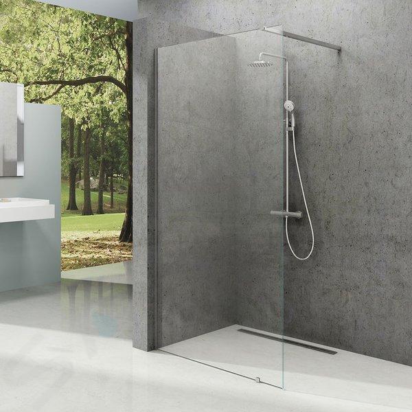 Ravak Walk-In - Parete doccia Walk-in Wall, 80x200 cm, alluminio lucido/vetro trasparente GW9W40C00Z1