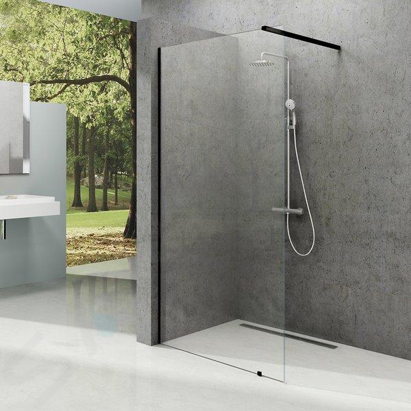 Ravak Walk-In - Perete de duș Walk-in Wall, 60x200 cm, negru / sticlă transparentă GW9W00300Z1