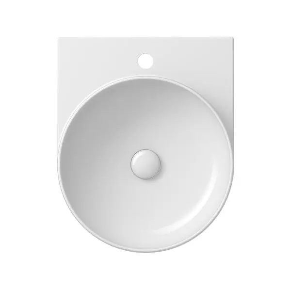 Ravak Yard - Umyvadlo 41x50 cm, bez přepadu, otvor pro baterii, bílá XJX01240002