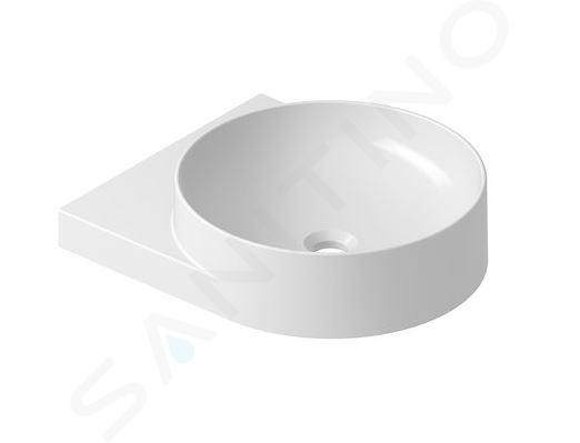 Ravak Yard - Lavabo 405x500 mm, sans trop-plein, trou pour robinet, blanc XJX01240002