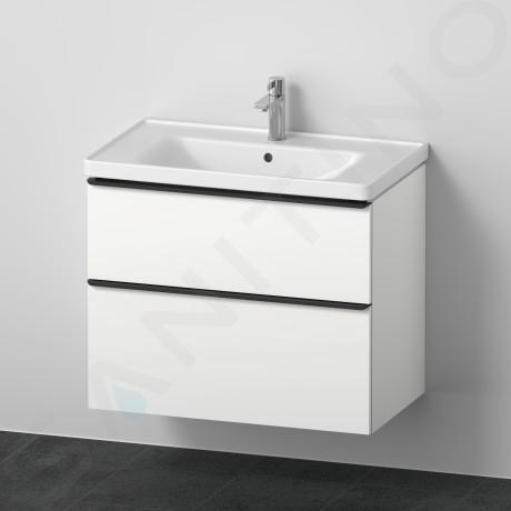 Duravit D-Neo - Waschtisch mit Unterschrank, 800x650x480 mm, 2 Auszüge, weiß matt DE012101818