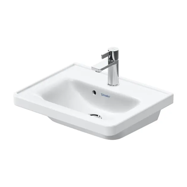 Levně Duravit D-Neo - Umývátko 50x40 cm, s přepadem, otvor pro baterii, bílá 0742500000