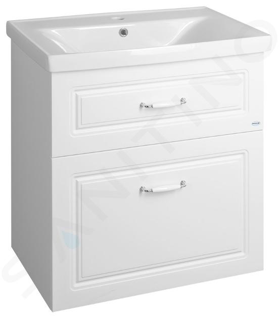 Aqualine Favolo - Meuble-vasque, 67x73x45 cm, blanc mat FV270