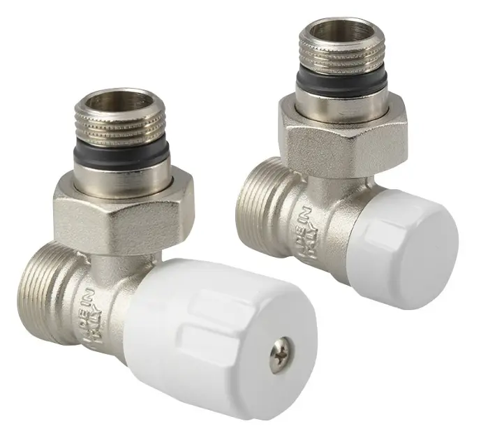 Aqualine Accesorii - Set de conectare ECO colțar, nichel/alb CP9810S