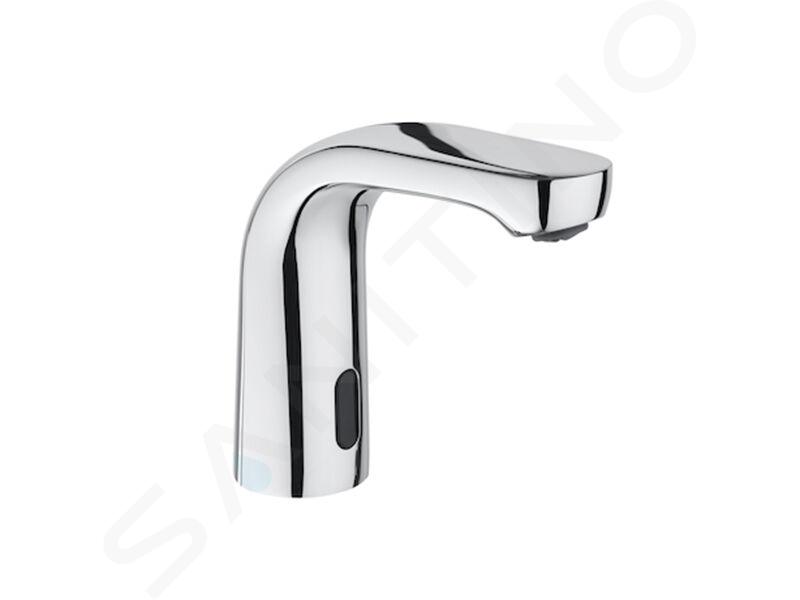 Roca L20 - Grifo automático de lavabo, sin mezclador, alimentación por batería, cromo A5A5609C00