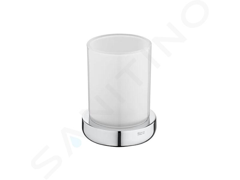 Roca Tempo - Vaso para cepillos de dientes independiente, cromo A817022001