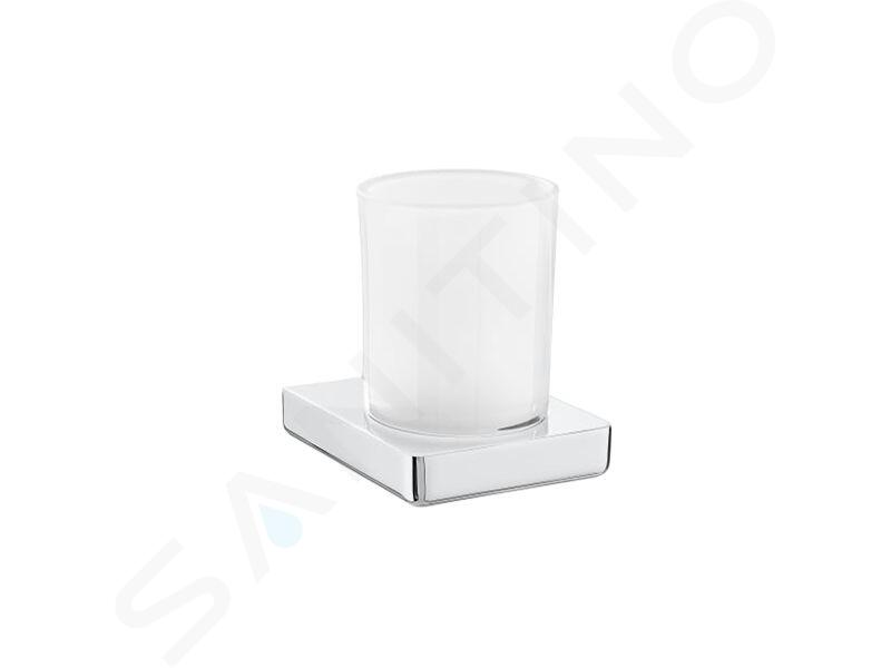 Roca Tempo - Vaso para cepillos de dientes con soporte, cromo A817021001