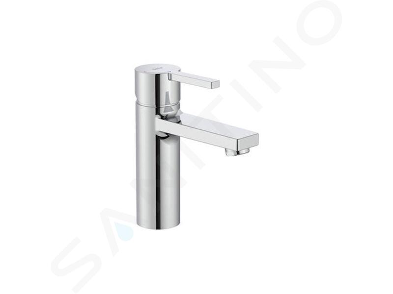 Roca Naia - Miscelatore da lavabo con piletta di scarico Click-Clack, Cold Start, cromo A5A3296C00